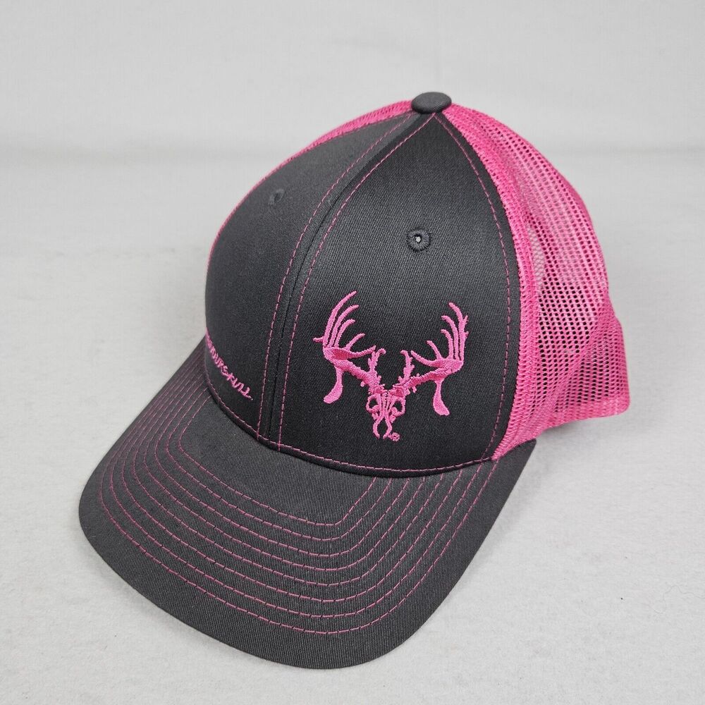 Richardson 112 Hunting Womens Hat Pink Elk Cap Snapback Trucker Show Your Skull